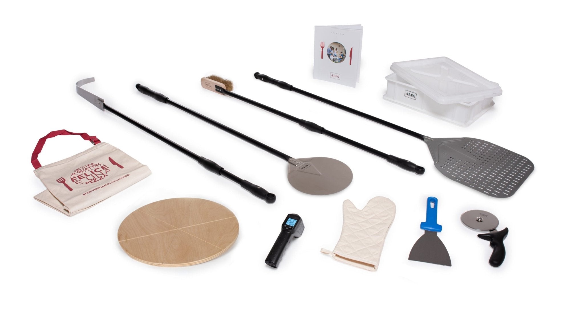 Alfa Forni Pizzaiolo, 12 - teiliges Pizza Zubehör Set - grillstarshop.comAlfa Forni Pizzaiolo, 12 - teiliges Pizza Zubehör SetAlfa Fornigrillstarshop.comKITPIZ8056471415067