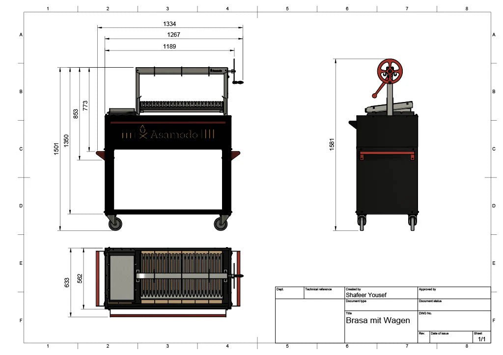 Asamodo Brasa Corten - Argentinischer Asado Holzkohlegrill - grillstarshop.comAsamodo Brasa Corten - Argentinischer Asado HolzkohlegrillGrillAsamodogrillstarshop.com
