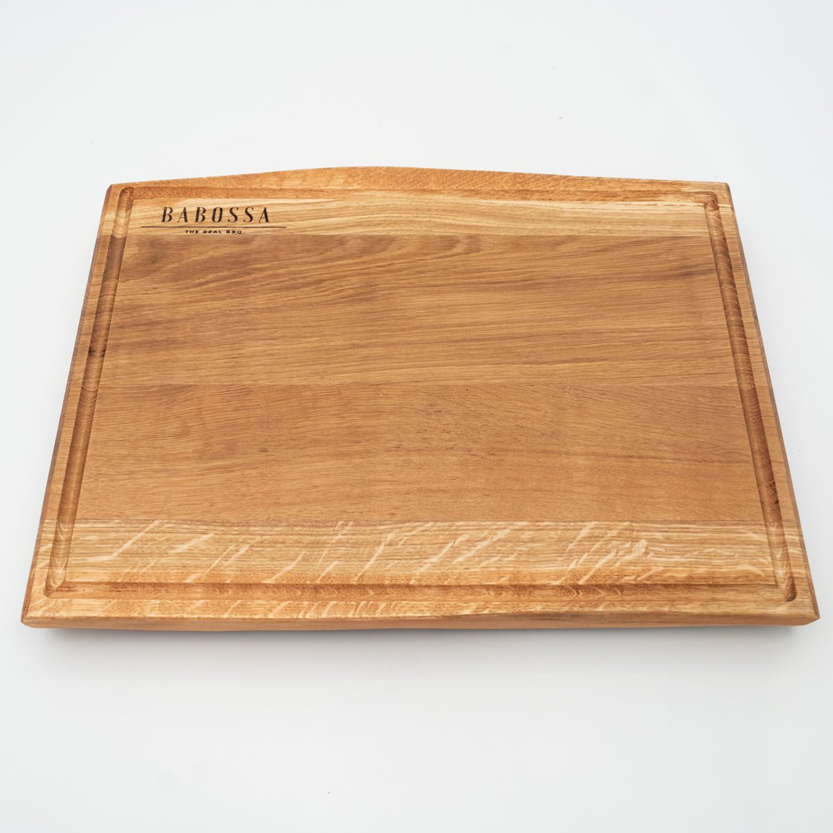 BABOSSA | Eichen Schneidebrett L | Naturkante | Saftrille | 44,5x35x4,5 cm - grillstarshop.comBABOSSA | Eichen Schneidebrett L | Naturkante | Saftrille | 44,5x35x4,5 cmHolzbrettBABOSSAgrillstarshop.com