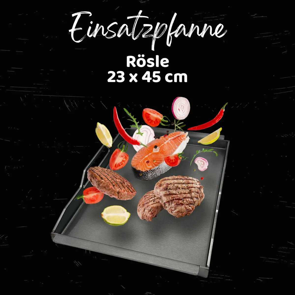 Babossa Einsatzpfanne | Rösle Videro, Allflame & Epicflame | 23 x 45 cm - grillstarshop.comBabossa Einsatzpfanne | Rösle Videro, Allflame & Epicflame | 23 x 45 cmBABOSSAgrillstarshop.com