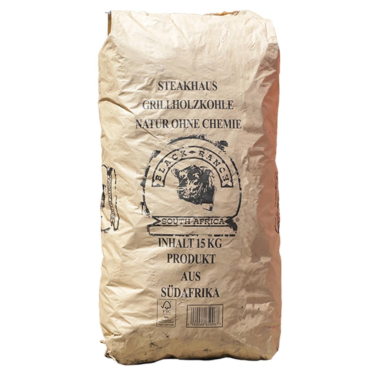 Black Ranch Holzkohle Südafrika, 15kg - grillstarshop.comBlack Ranch Holzkohle Südafrika, 15kgBlack Ranchgrillstarshop.comBR6502704260068650067