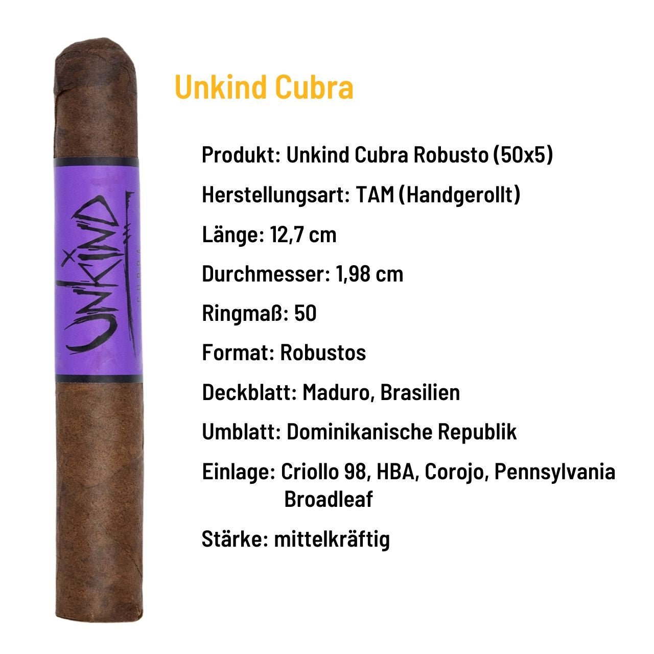 Blackbird Cigars Unkind Cubra Robusto - grillstarshop.comBlackbird Cigars Unkind Cubra RobustoBlackbirdgrillstarshop.com650033800170601666