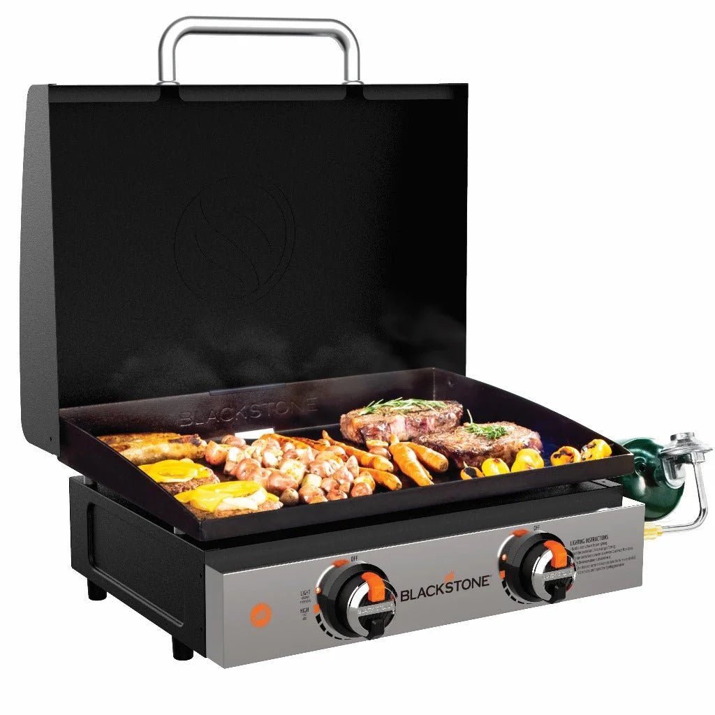 Blackstone 22″ Griddle Tischgrill mit 2 Brennern inkl. Deckel - grillstarshop.comBlackstone 22″ Griddle Tischgrill mit 2 Brennern inkl. DeckelBlackstonegrillstarshop.com2144EU