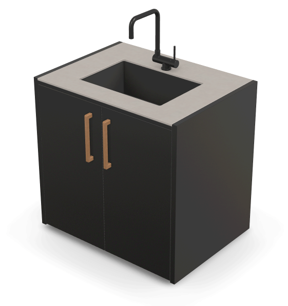 Brabura CT 90 Waschbeckenmodul - grillstarshop.comBrabura CT 90 WaschbeckenmodulBraburagrillstarshop.com