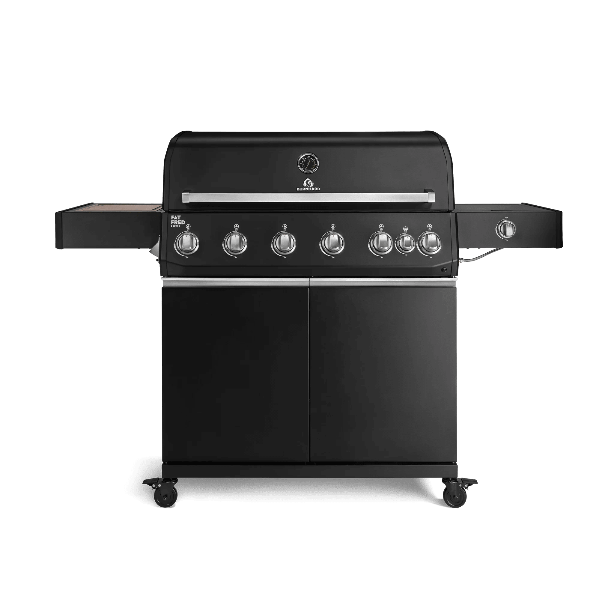 Burnhard Fat FRED Deluxe Gasgril Black Edition 6 - Brenner mit Gusseisenrost (Series 4) - grillstarshop.comBurnhard Fat FRED Deluxe Gasgril Black Edition 6 - Brenner mit Gusseisenrost (Series 4)Burnhardgrillstarshop.com