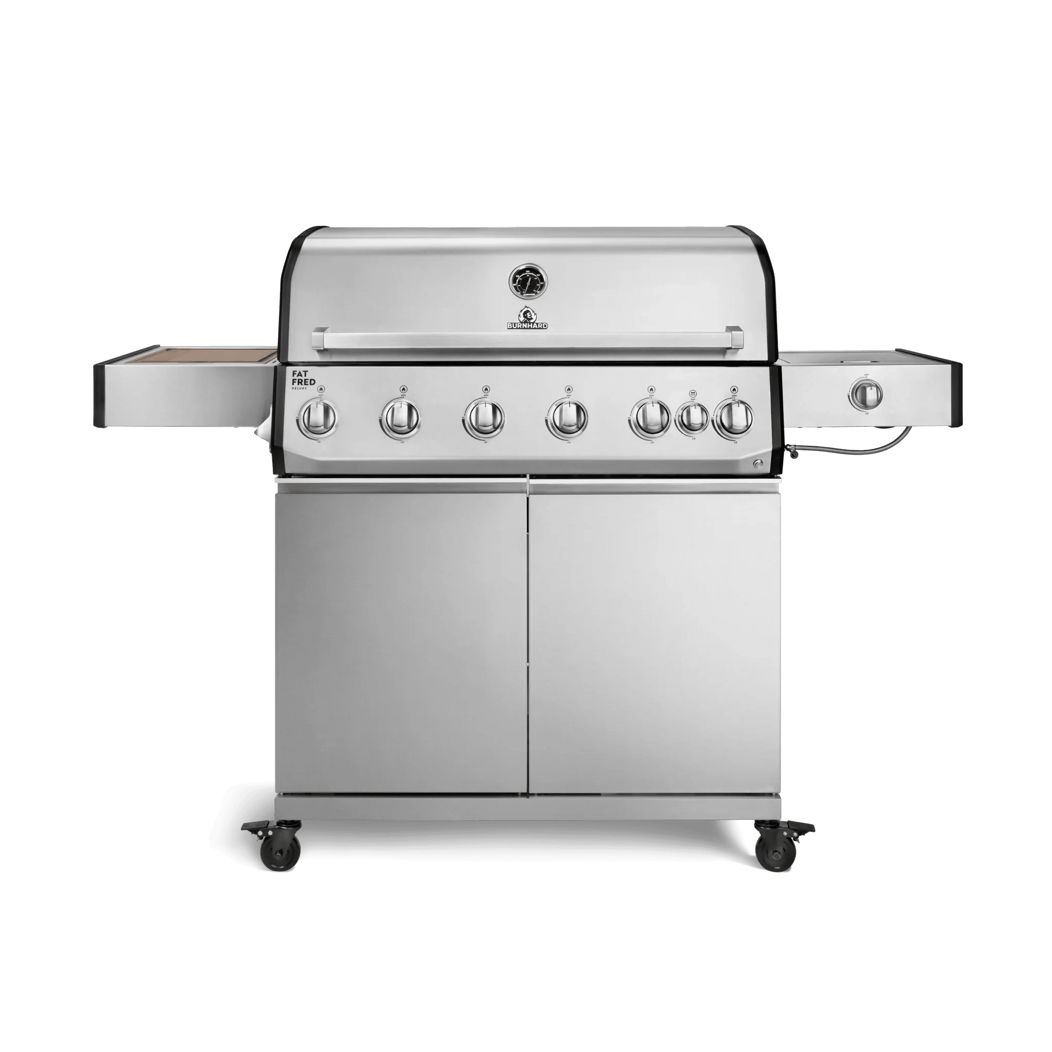 Burnhard Fat FRED Deluxe Gasgrill 6 - Brenner Edelstahl mit Gusseisenrost Series 4 - grillstarshop.comBurnhard Fat FRED Deluxe Gasgrill 6 - Brenner Edelstahl mit Gusseisenrost Series 4Burnhardgrillstarshop.com