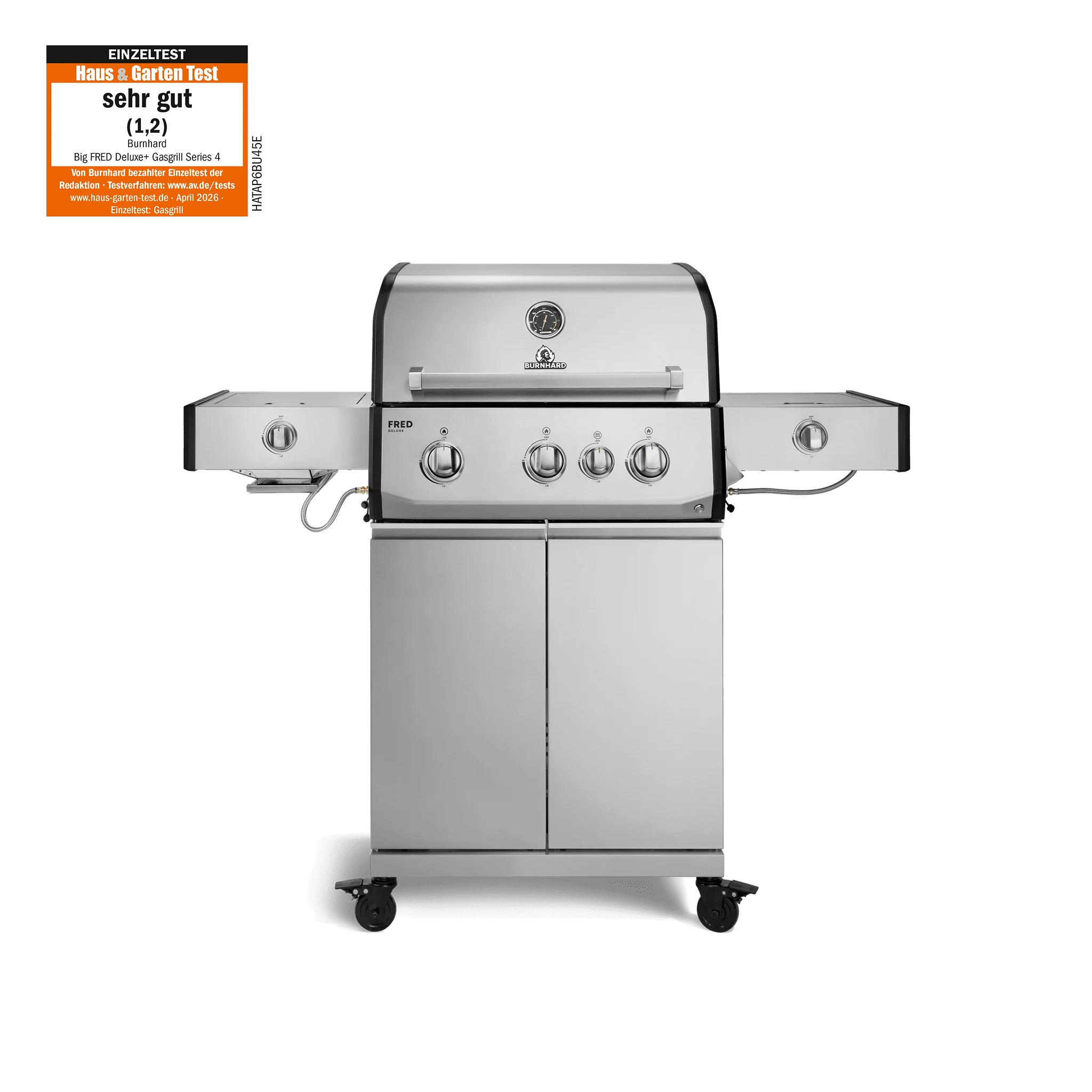 Burnhard FRED Deluxe+ Edelstahl mit Gussrosten (Series 4) - grillstarshop.comBurnhard FRED Deluxe+ Edelstahl mit Gussrosten (Series 4)GrillBurnhardgrillstarshop.com