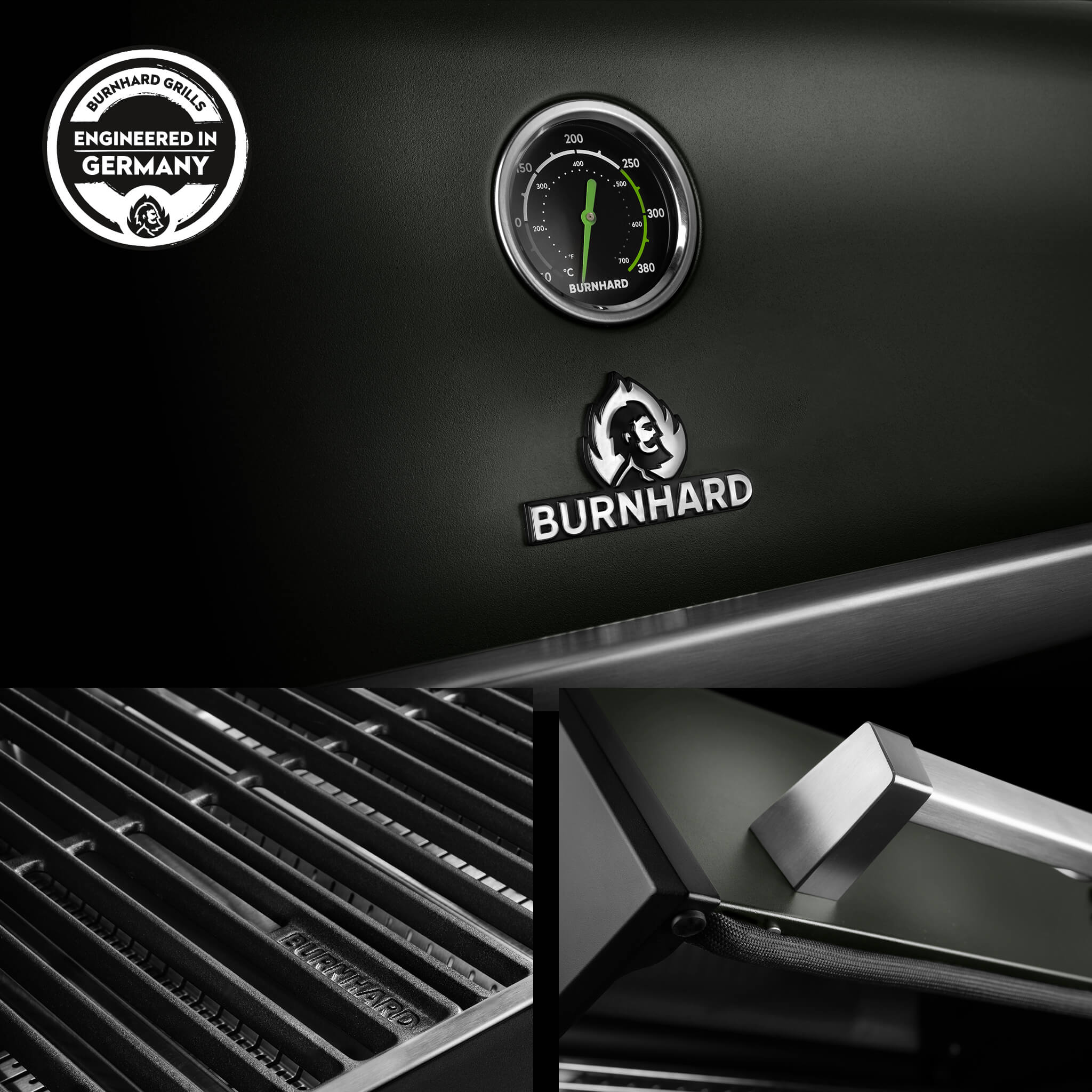Burnhard FRED Deluxe Gasgrill 3 - Brenner Green Edition mit Gusseisenrost Series 4 - grillstarshop.comBurnhard FRED Deluxe Gasgrill 3 - Brenner Green Edition mit Gusseisenrost Series 4Burnhardgrillstarshop.com