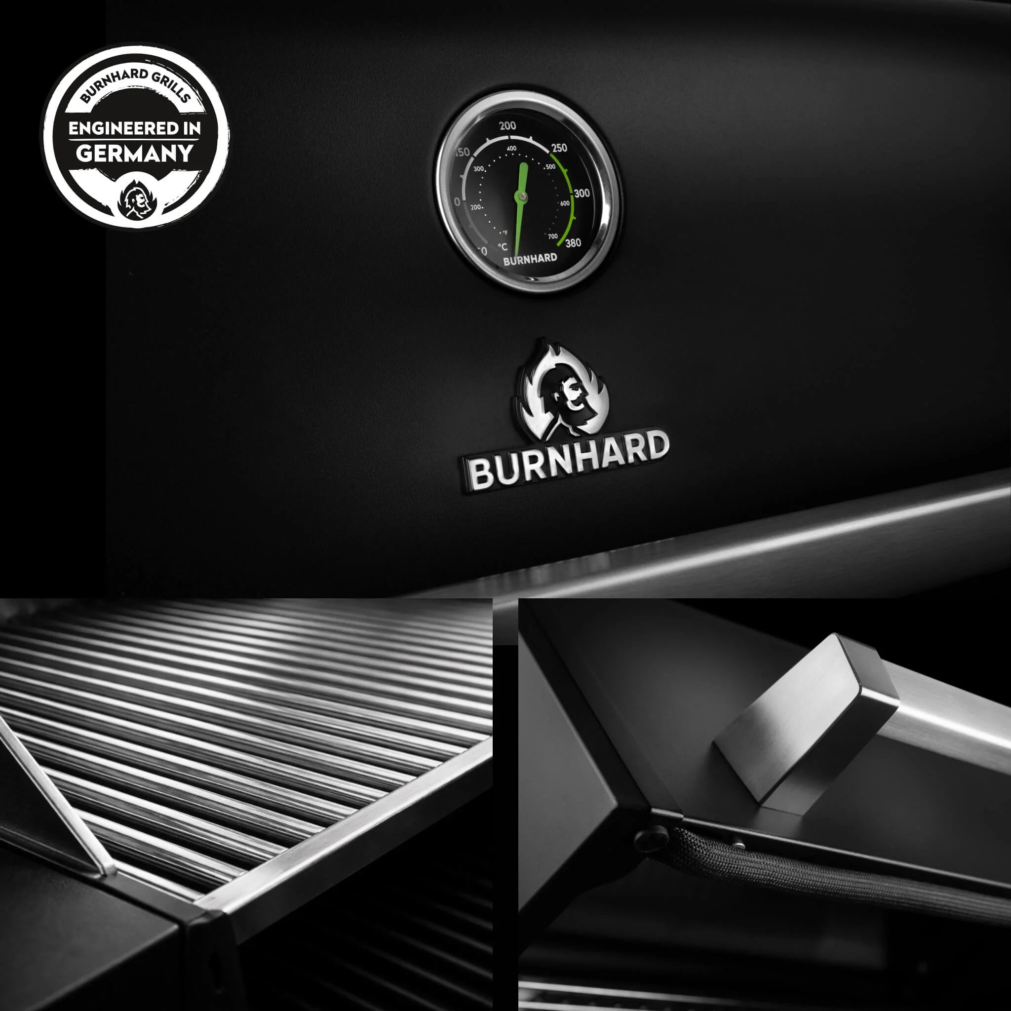 Burnhard FRED Deluxe+ Schwarz mit Edelstahlrosten - grillstarshop.comBurnhard FRED Deluxe+ Schwarz mit EdelstahlrostenGrillBurnhardgrillstarshop.com