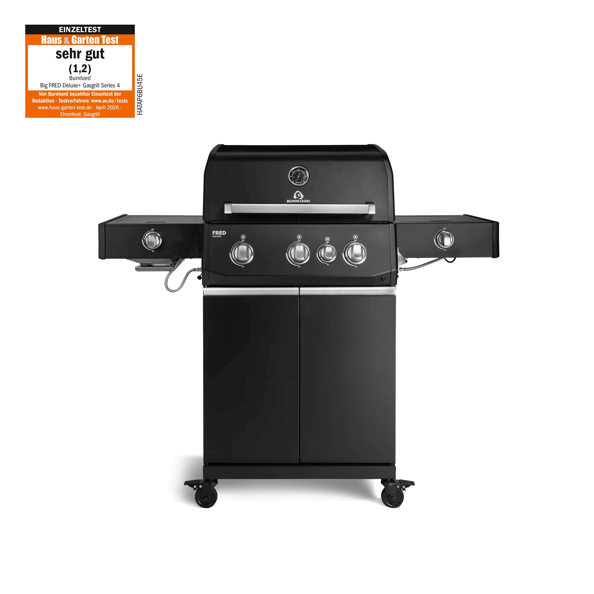 Burnhard FRED Deluxe+ Schwarz mit Gussrosten - grillstarshop.comBurnhard FRED Deluxe+ Schwarz mit GussrostenGrillBurnhardgrillstarshop.com