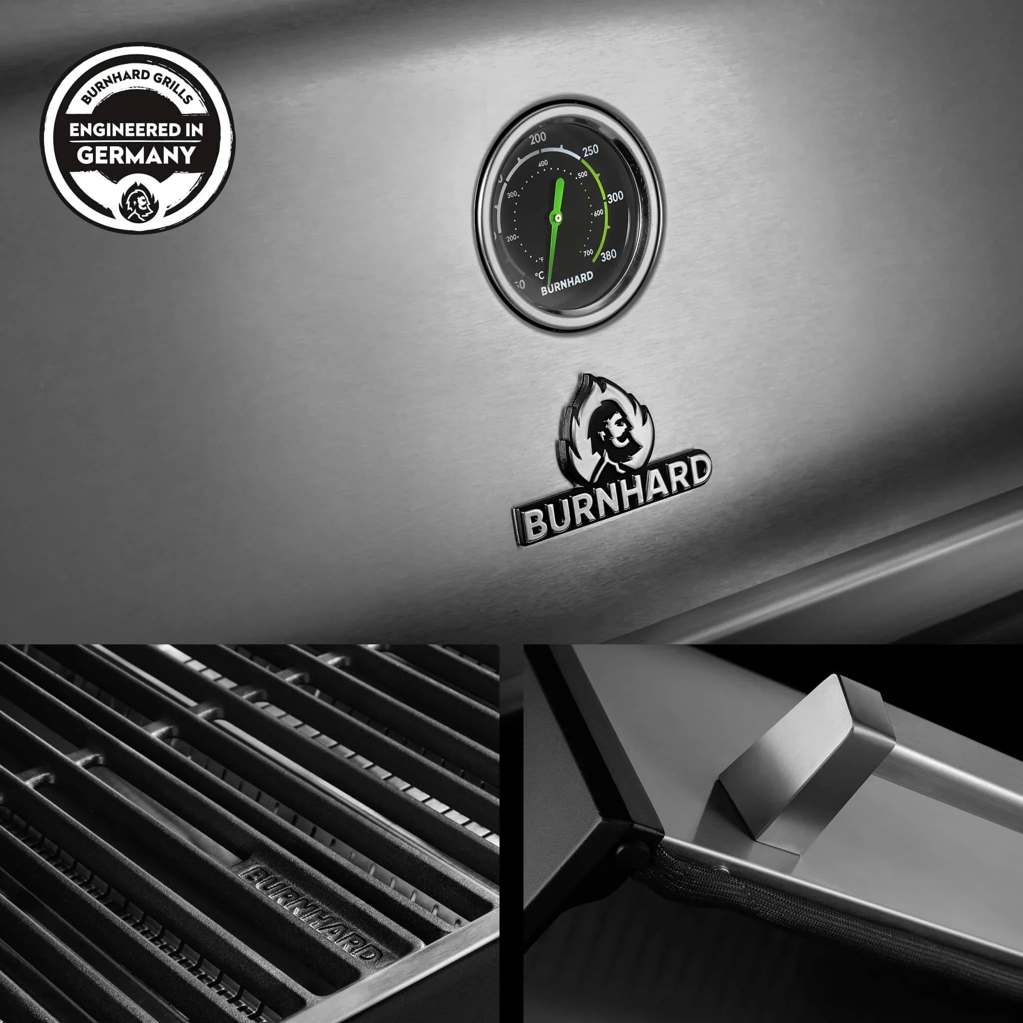 Burnhard FRED Jr. Deluxe Gasgrill Edelstahl 2 - Brenner mit Gussrost Series 4 - grillstarshop.comBurnhard FRED Jr. Deluxe Gasgrill Edelstahl 2 - Brenner mit Gussrost Series 4Burnhardgrillstarshop.com