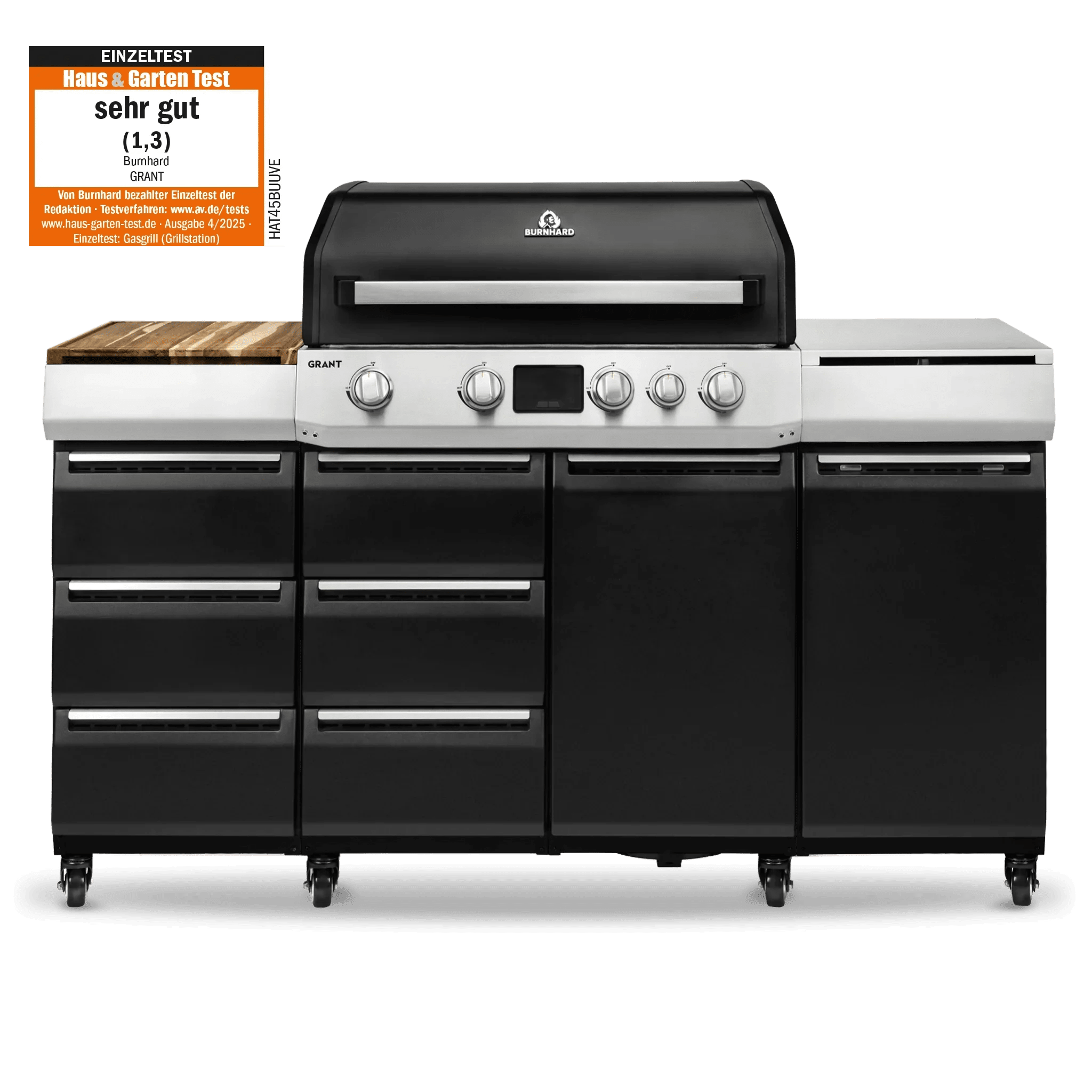 Burnhard GRANT Pro - Modularer Gasgrill 4 - Brenner mit Schubladen und Gusseisenrost - grillstarshop.comBurnhard GRANT Pro - Modularer Gasgrill 4 - Brenner mit Schubladen und GusseisenrostGrillBurnhardgrillstarshop.com
