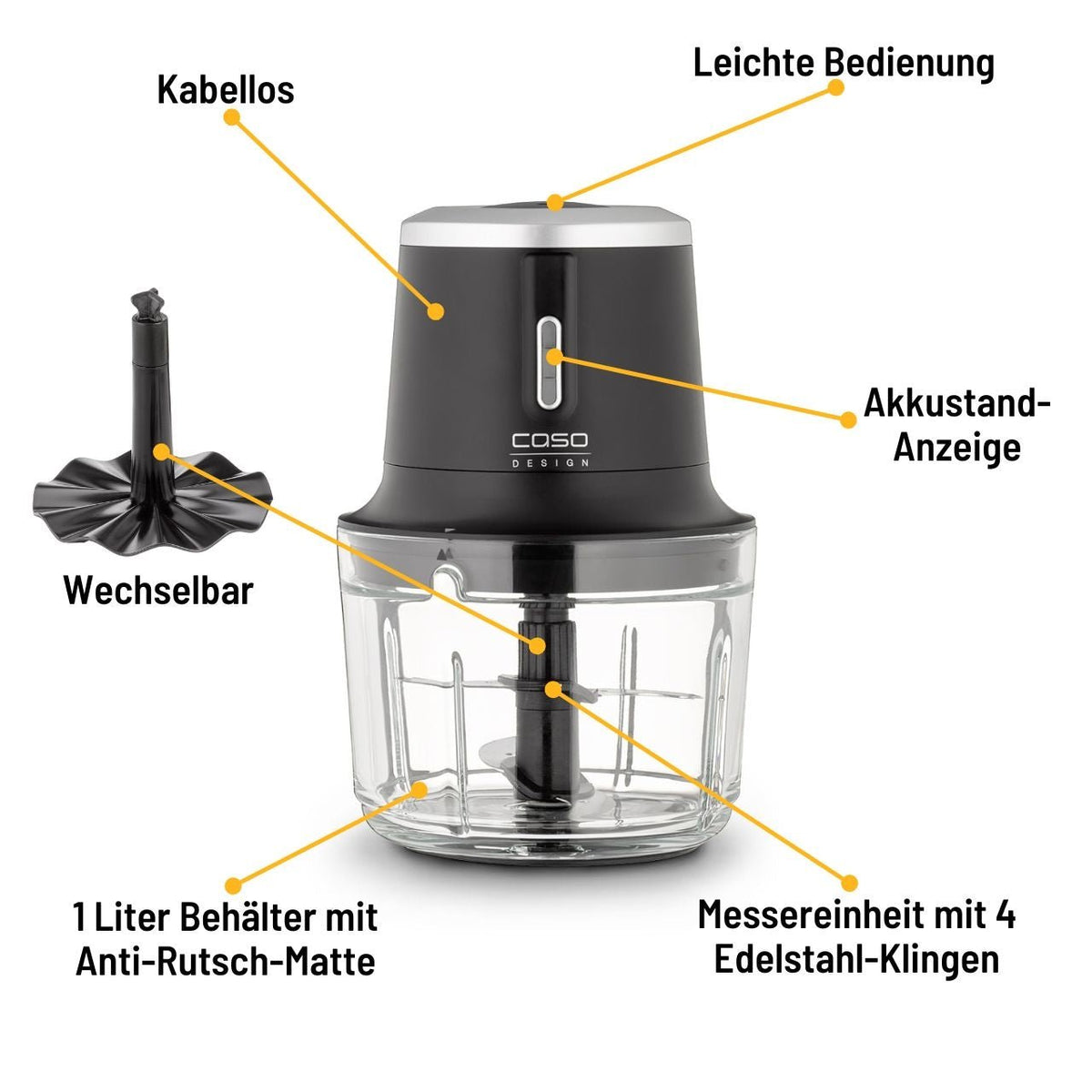 CASO Chop & Go Akku - Multizerkleinerer - grillstarshop.comCASO Chop & Go Akku - MultizerkleinererCASOgrillstarshop.comcg17474038437017472