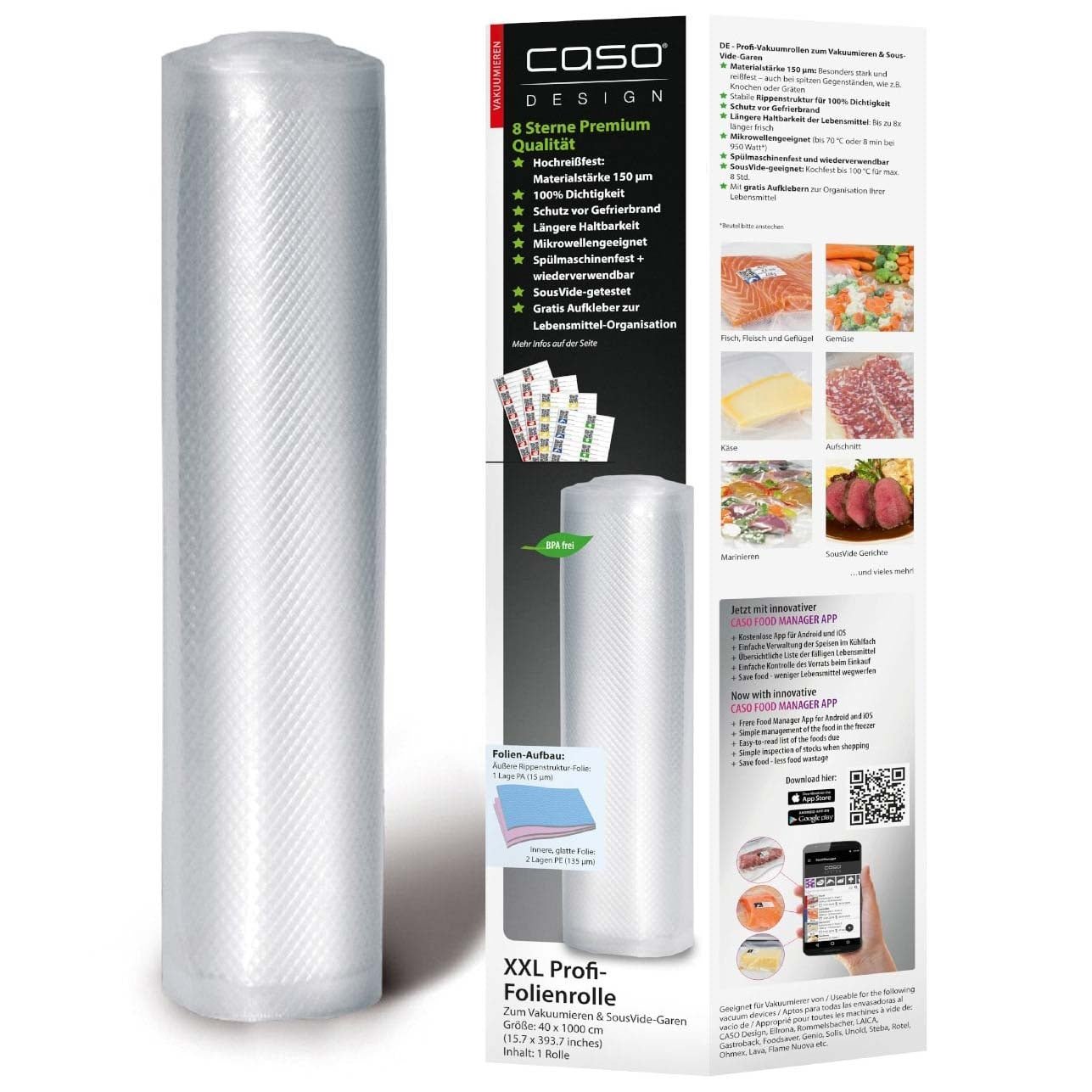 CASO Folienrolle, 40x1000cm 1Stk. - grillstarshop.comCASO Folienrolle, 40x1000cm 1Stk.CASOgrillstarshop.comcg12244038437012248