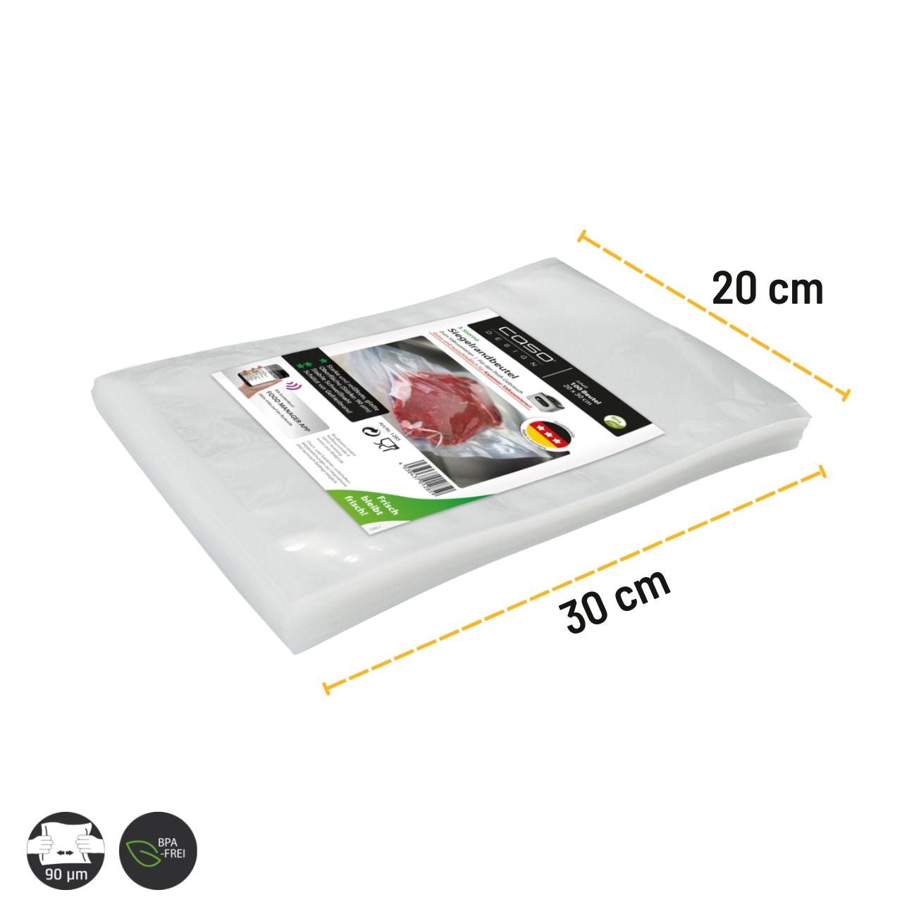 CASO Siegelrandbeutel, 20x30cm 100Stk. - grillstarshop.comCASO Siegelrandbeutel, 20x30cm 100Stk.CASOgrillstarshop.comcg12854038437012859
