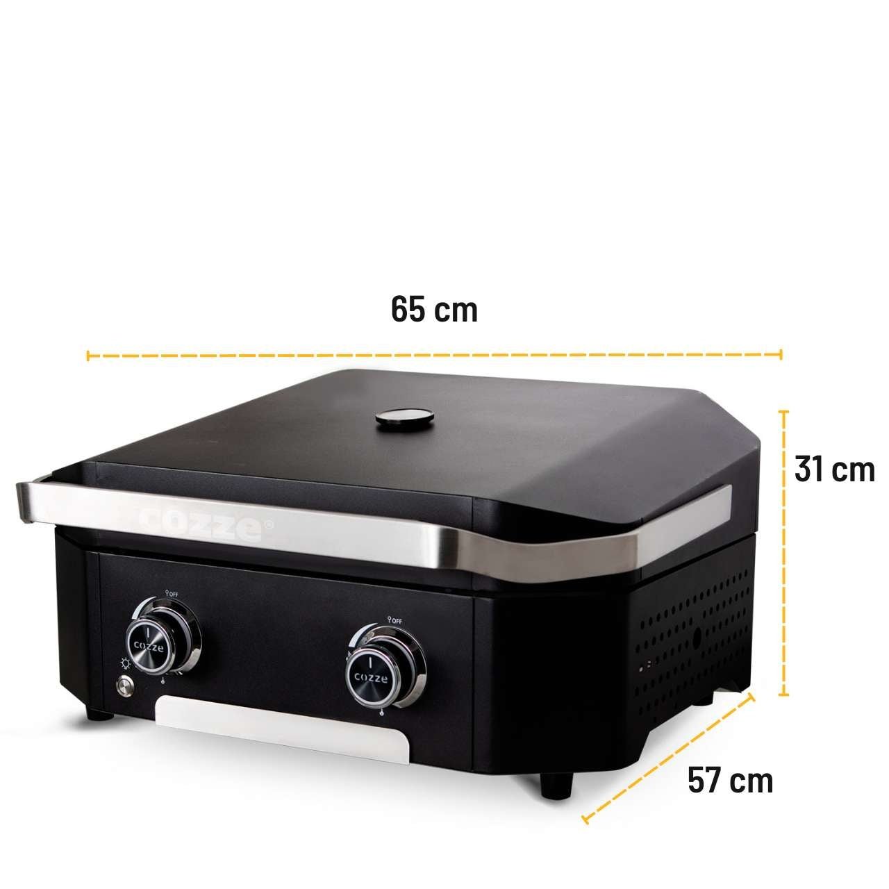Cozze Plancha 600, 2 Brenner, 6,4kW inklusive Druckminderer und Schlauch, Wendbare Gussplatte - grillstarshop.comCozze Plancha 600, 2 Brenner, 6,4kW inklusive Druckminderer und Schlauch, Wendbare GussplatteCOZZEgrillstarshop.comco_905155708614905159
