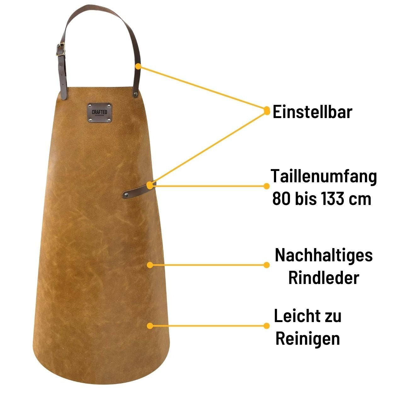 Crafted Lederschürze, Sand - grillstarshop.comCrafted Lederschürze, SandCraftedgrillstarshop.com8868887446047886888