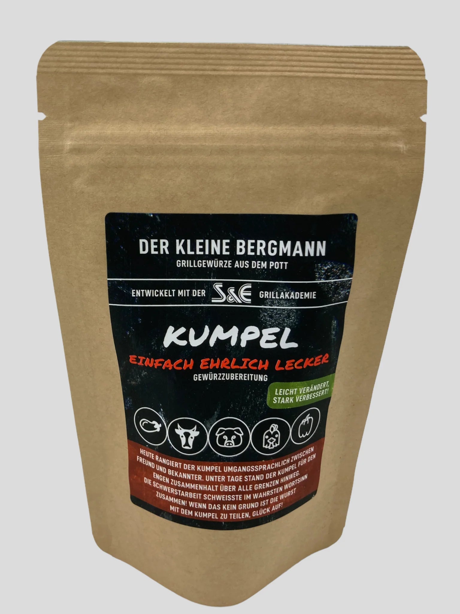 Der Kleine Bergmann Kumpel Grillmeisters Liebling, 100g Beutel - grillstarshop.comDer Kleine Bergmann Kumpel Grillmeisters Liebling, 100g BeutelDer kleine Bergmanngrillstarshop.com
