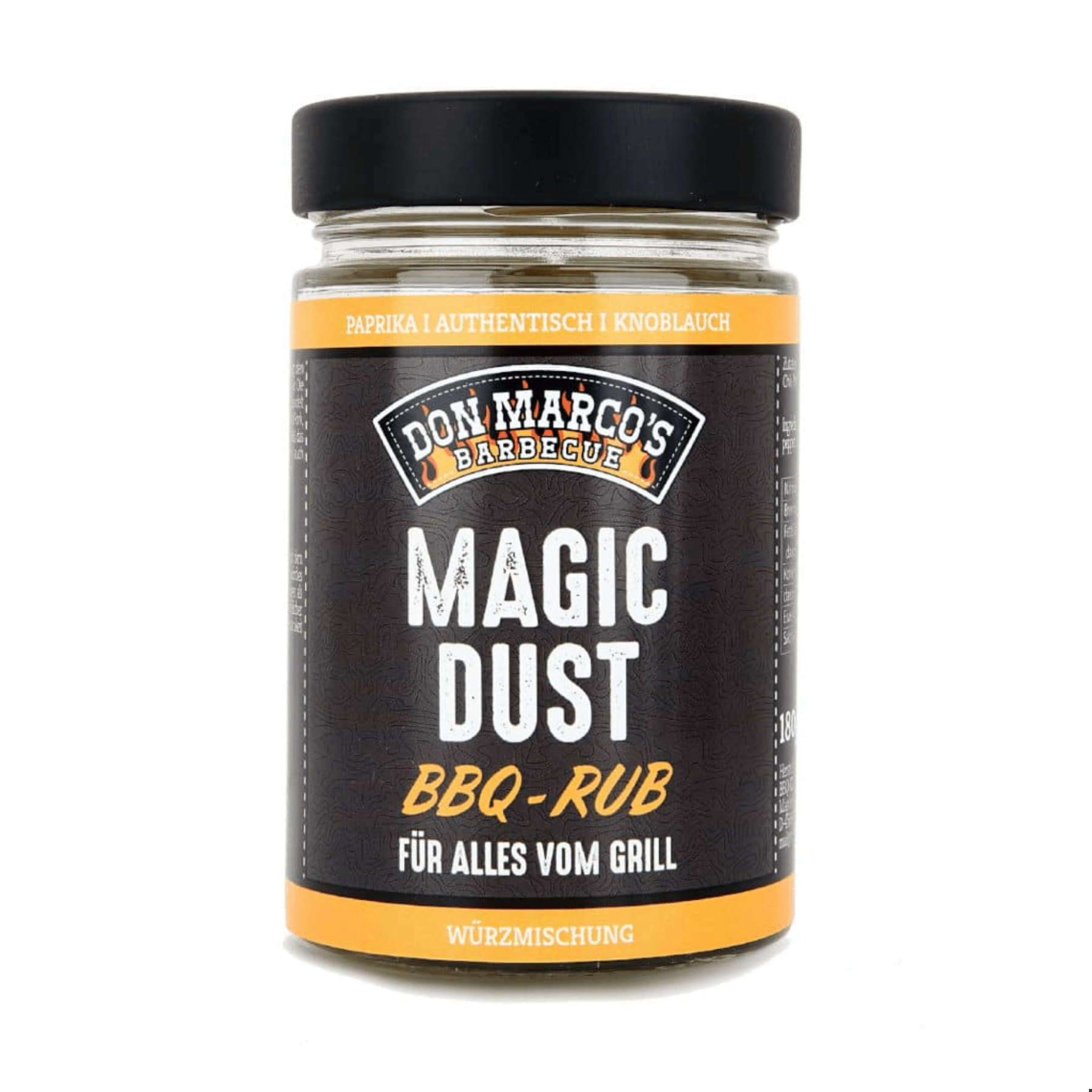 Don Marco's Magic Dust, 180g Glas - grillstarshop.comDon Marco's Magic Dust, 180g GlasGewürzDon Marco'sgrillstarshop.com