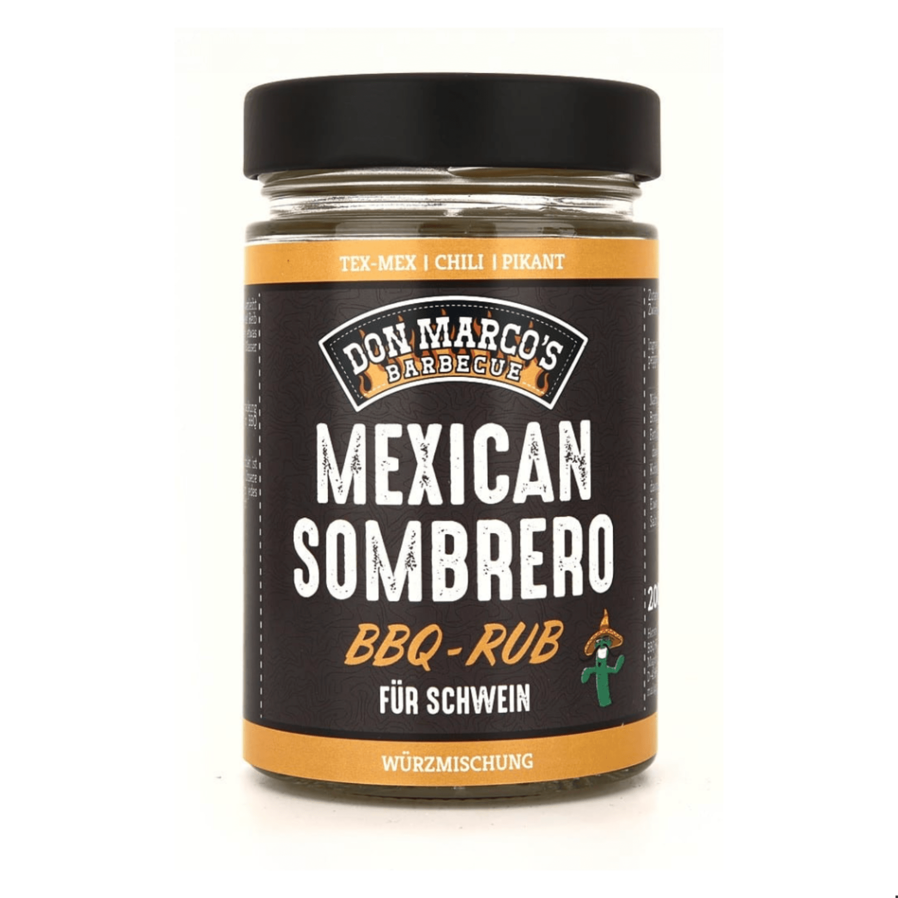 Don Marco's Mexican Sombrero, 200g Glas - grillstarshop.comDon Marco's Mexican Sombrero, 200g GlasGewürzDon Marco'sgrillstarshop.com