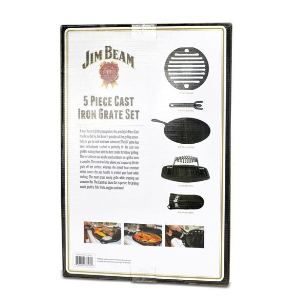 Jim Beam Gusseisernes Grillrost 5 in 1 Set - grillstarshop.comJim Beam Gusseisernes Grillrost 5 in 1 SetGrillstargrillstarshop.comJB701613