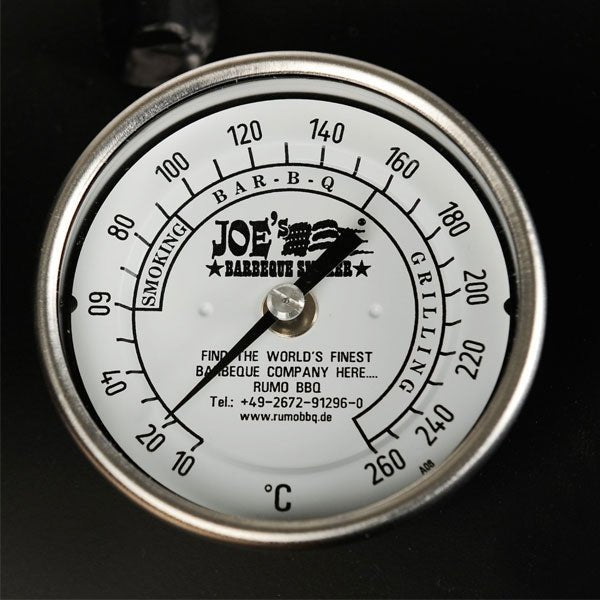 Joe´s Barbeque Thermometer, 3" Edelstahl - grillstarshop.comJoe´s Barbeque Thermometer, 3" EdelstahlJoe´s Barbequegrillstarshop.comJS - 30004250033100352