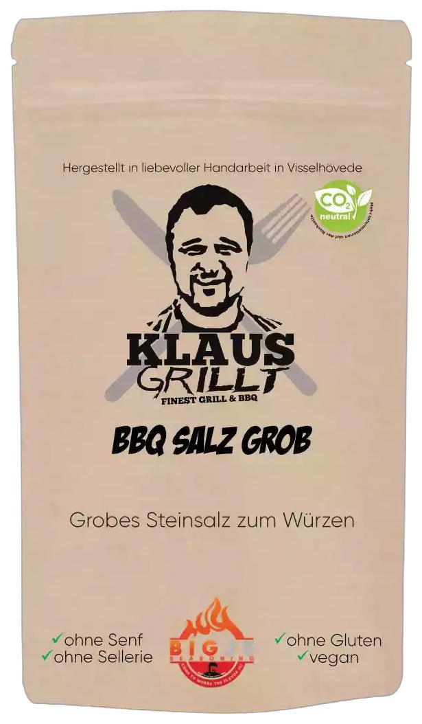 Klaus Grillt - BBQ Salz grob - grillstarshop.comKlaus Grillt - BBQ Salz grobGewürzeKlaus Grilltgrillstarshop.com