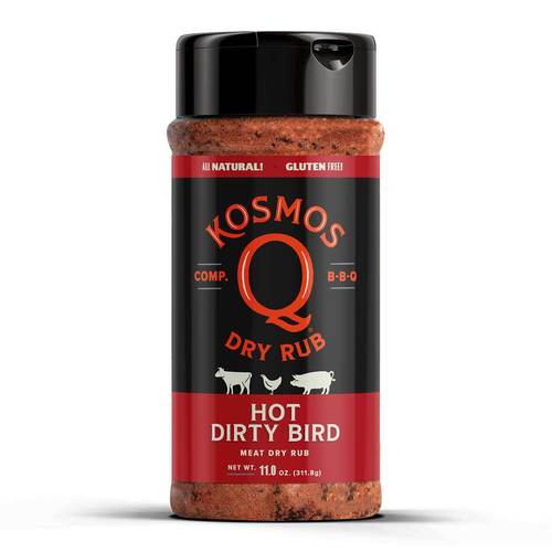 Kosmos Q Dirty Bird Hot Seasoning - 11 oz - grillstarshop.comKosmos Q Dirty Bird Hot Seasoning - 11 ozKosmos Qgrillstarshop.com