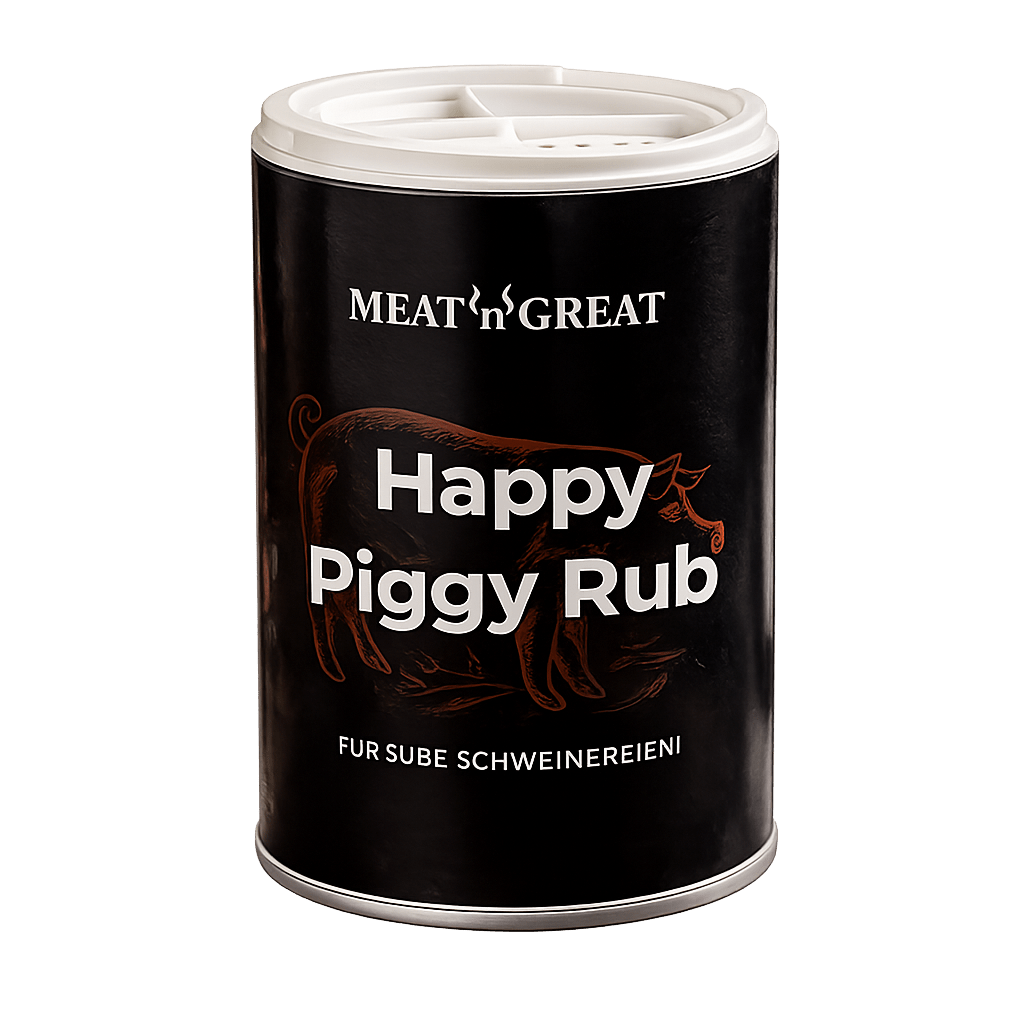 Meat 'n' Great Happy Piggy Rub, Streuer, 100g - grillstarshop.comMeat 'n' Great Happy Piggy Rub, Streuer, 100gMeat 'n' Greatgrillstarshop.com