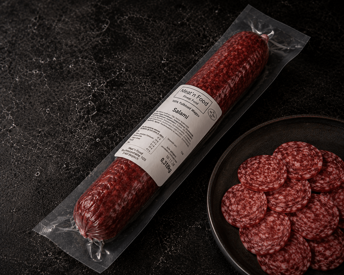 Meat'n'Food 100% fullblood Salami - grillstarshop.comMeat'n'Food 100% fullblood SalamiLebensmittelMeat 'n' Foodgrillstarshop.com