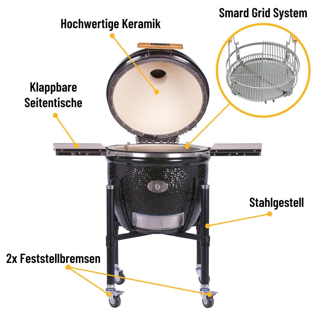 Monolith LeChef Pro - Serie 2.0 – BLACK mit Gestell - grillstarshop.comMonolith LeChef Pro - Serie 2.0 – BLACK mit GestellMonolithgrillstarshop.com121030 - BLACKM4260444583378