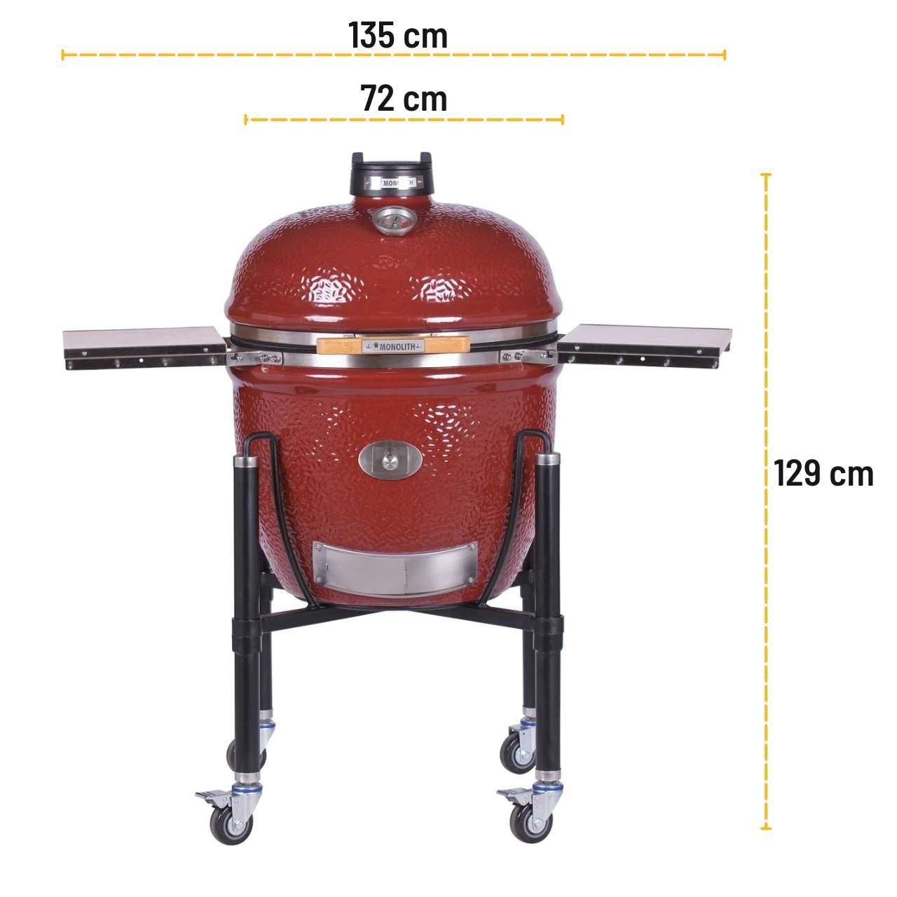 Monolith LeChef Pro - Serie 2.0 – RED mit Gestell, 55 cm Edelstahlrost, Glasfaserdichtung, Smart Grid System - grillstarshop.comMonolith LeChef Pro - Serie 2.0 – RED mit Gestell, 55 cm Edelstahlrost, Glasfaserdichtung, Smart Grid SystemMonolithgrillstarshop.com121030 - REDM4260444583385