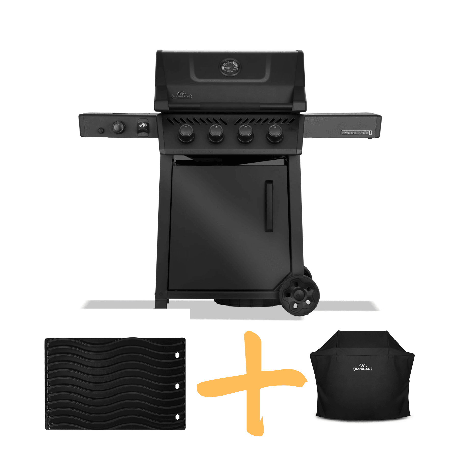 Napoleon Gasgrill Phantom Freestyle PRO 425 Bundle – Mattschwarz (Modell 2026) mit Sizzle Zone, Abdeckhaube & Grillplatte - grillstarshop.comNapoleon Gasgrill Phantom Freestyle PRO 425 Bundle – Mattschwarz (Modell 2026) mit Sizzle Zone, Abdeckhaube & GrillplatteGrillbundleNapoleongrillstarshop.com