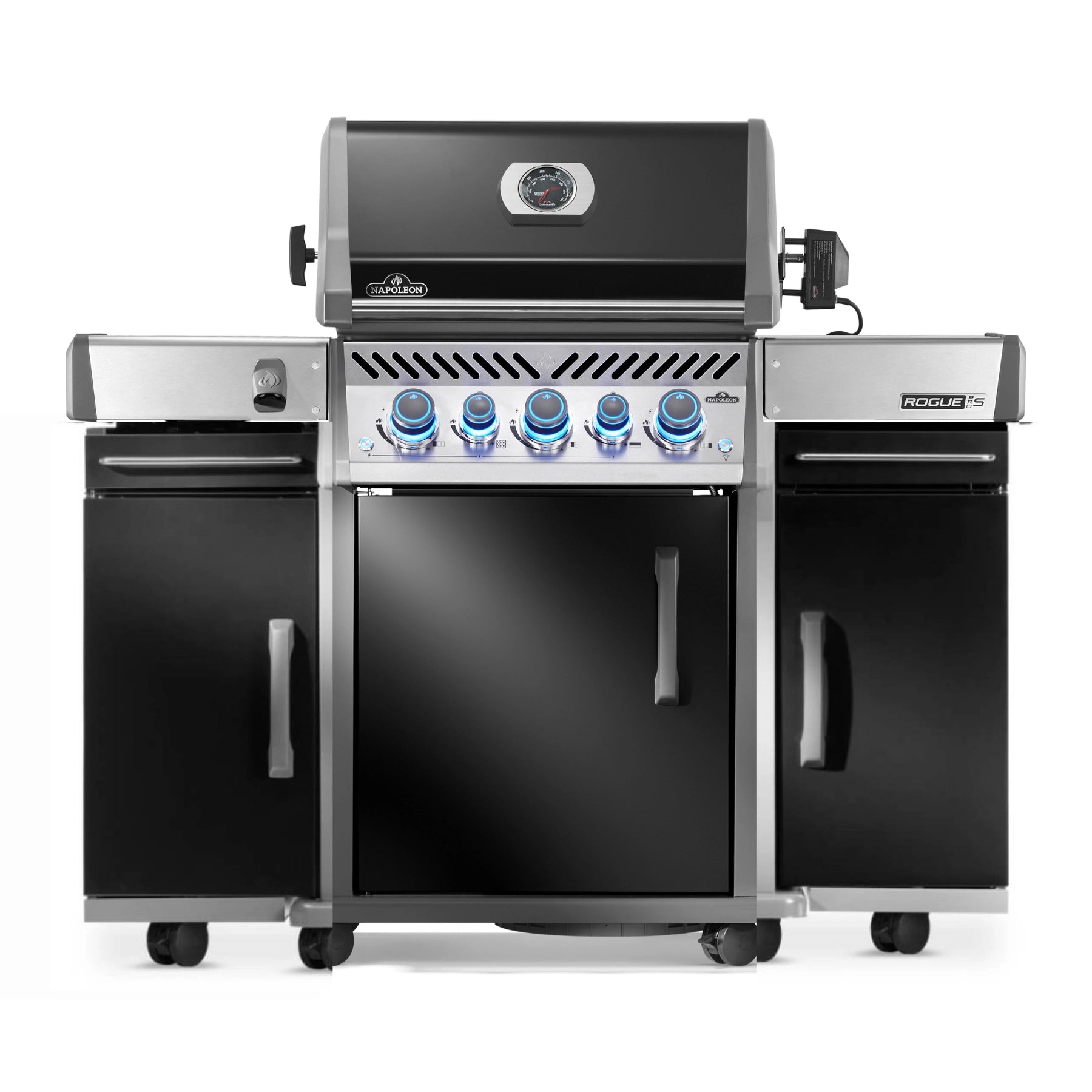 Napoleon Rogue PRO - S 425 mit Gußrosten, Schwarz, inkl. Drehspieß und Seitenschränken - grillstarshop.comNapoleon Rogue PRO - S 425 mit Gußrosten, Schwarz, inkl. Drehspieß und SeitenschränkenGrillbundleNapoleongrillstarshop.com