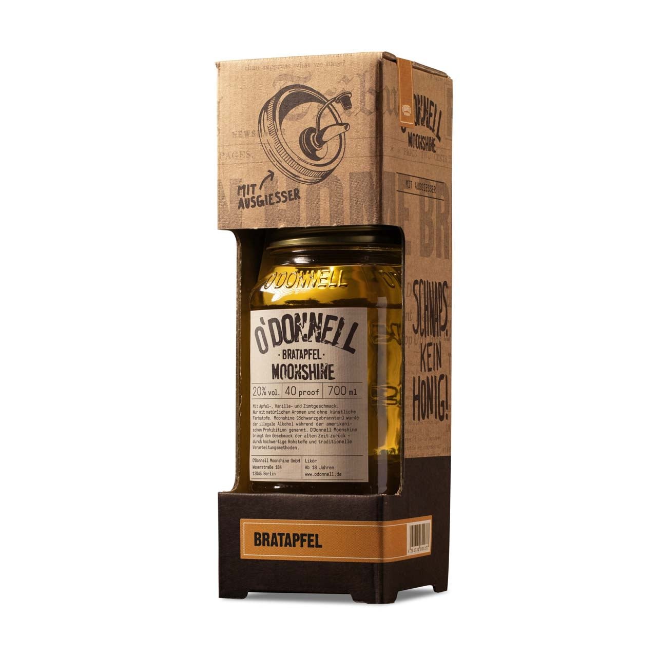 O'Donnell Moonshine Bratapfel, Kombiset 700 ml + Ausgießer - grillstarshop.comO'Donnell Moonshine Bratapfel, Kombiset 700 ml + AusgießerO'Donnellgrillstarshop.comodonnell_bratapfel_kombiset4251790801254