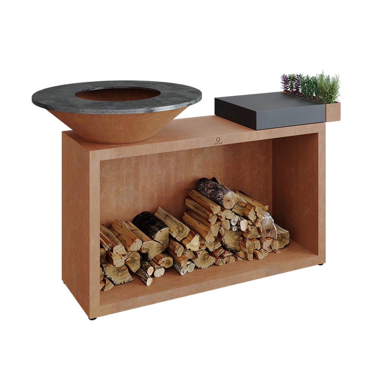 OFYR Island Corten 85 mit dunkelgrauer Keramikplatte - grillstarshop.comOFYR Island Corten 85 mit dunkelgrauer KeramikplatteOFYRgrillstarshop.comOI - 85 - CD7112136371350