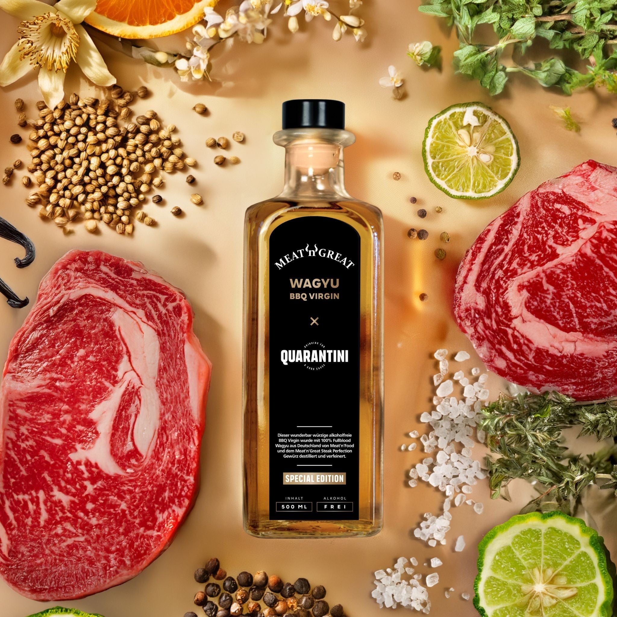 Quarantini × Meat'n'Great Wagyu BBQ Gin (nur 111 Packages) - grillstarshop.comQuarantini × Meat'n'Great Wagyu BBQ Gin (nur 111 Packages)AlkoholBABOSSAgrillstarshop.com