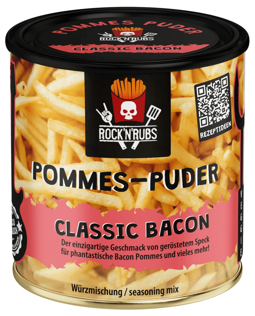 Rock 'n' Rubs Pommes - Puder, Classic Bacon 150 g - grillstarshop.comRock 'n' Rubs Pommes - Puder, Classic Bacon 150 gRock 'n' Rubsgrillstarshop.com