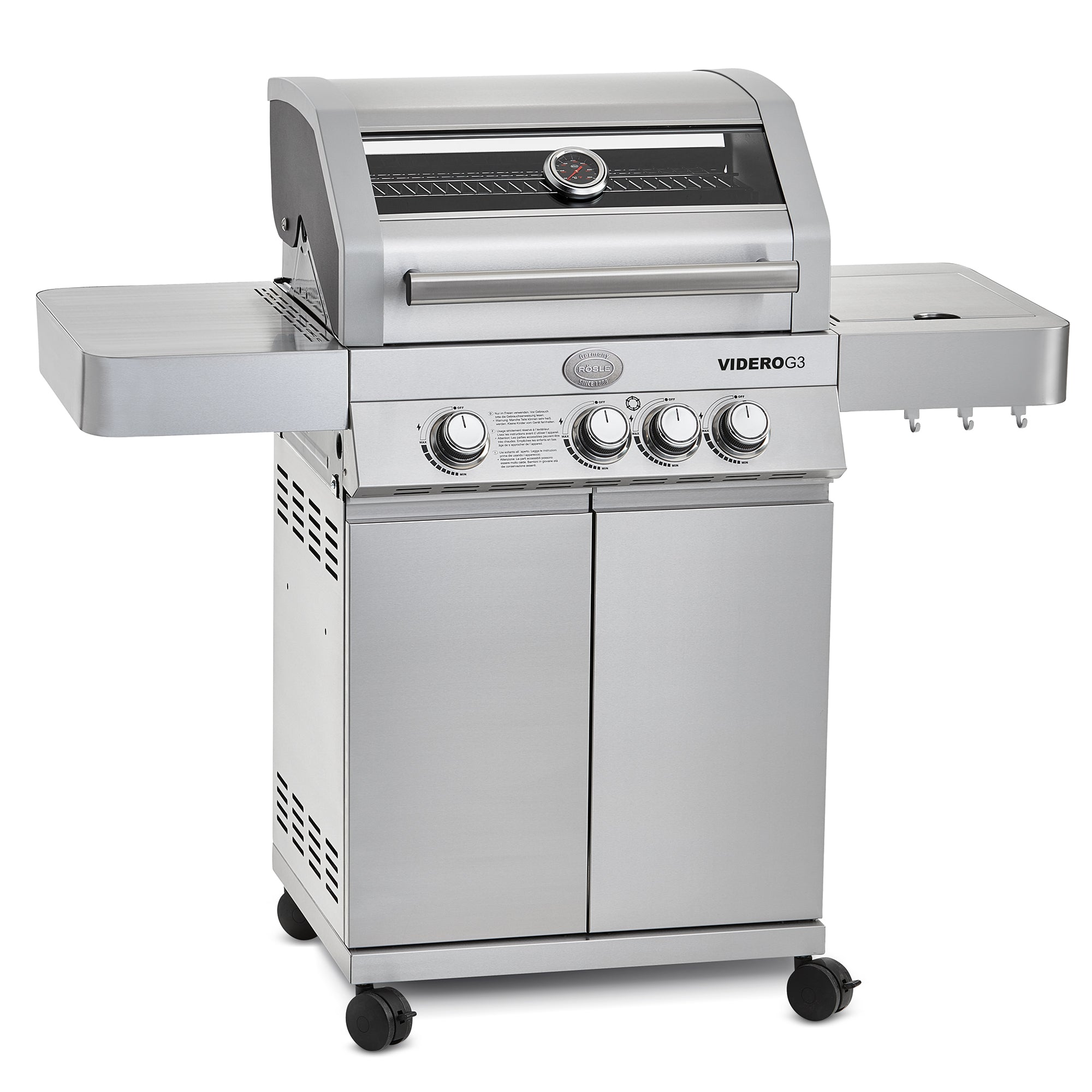 Rösle Gasgrill BBQ - Station VIDERO G3 Edelstahl 50 mbar - grillstarshop.comRösle Gasgrill BBQ - Station VIDERO G3 Edelstahl 50 mbarRöslegrillstarshop.com255214004293255211