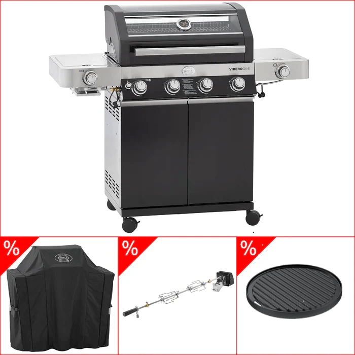 Rösle Videro G4 - S Vario+ schwarz inkl. Abdeckhaube, Rotisserie & Grillplatte rund - grillstarshop.comRösle Videro G4 - S Vario+ schwarz inkl. Abdeckhaube, Rotisserie & Grillplatte rundRöslegrillstarshop.com25524_25517_25423_25436
