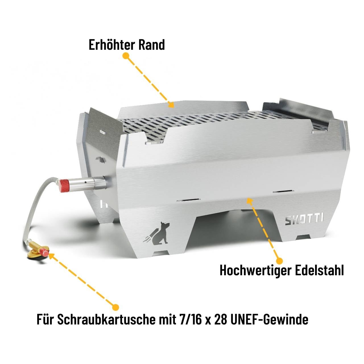 Skotti Grill 2.0, transportabler & klappbarer Campinggrill, 2,5 kW Leistung - grillstarshop.comSkotti Grill 2.0, transportabler & klappbarer Campinggrill, 2,5 kW LeistungSkottigrillstarshop.com