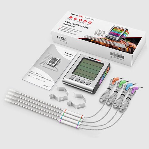 ThermoPro TP17H Kernthermometer, 4 Messfühler - grillstarshop.comThermoPro TP17H Kernthermometer, 4 MessfühlerThermoProgrillstarshop.com