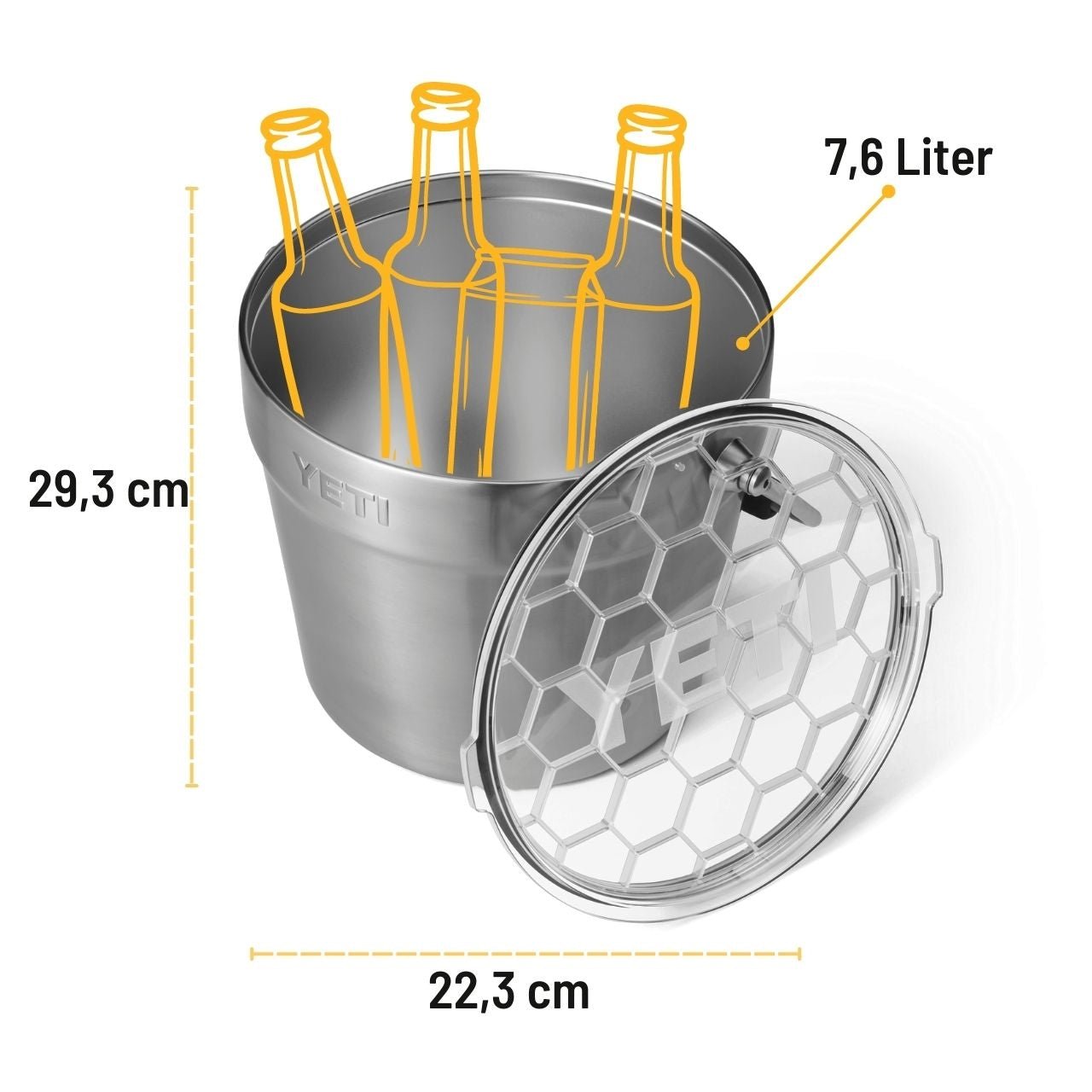 YETI Rambler Getränkekübel, 7,6 Liter, Edelstahl - grillstarshop.comYETI Rambler Getränkekübel, 7,6 Liter, EdelstahlYETIgrillstarshop.com