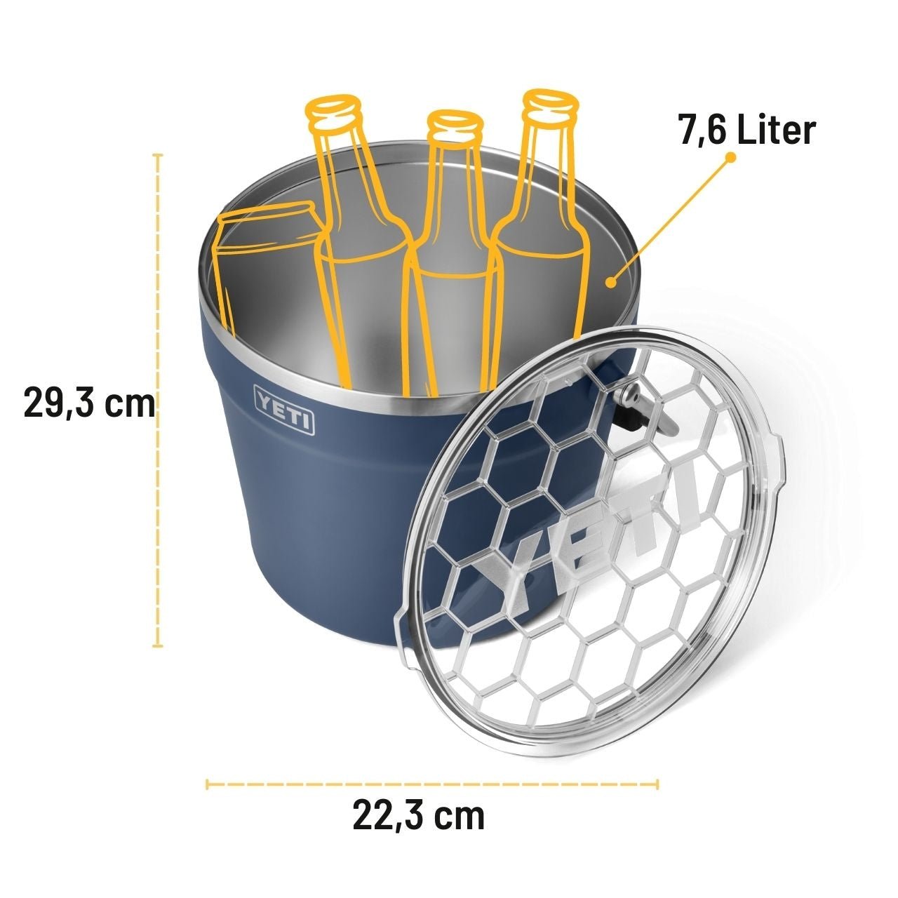 YETI Rambler Getränkekübel, 7,6 Liter, Navy - grillstarshop.comYETI Rambler Getränkekübel, 7,6 Liter, NavyYETIgrillstarshop.com
