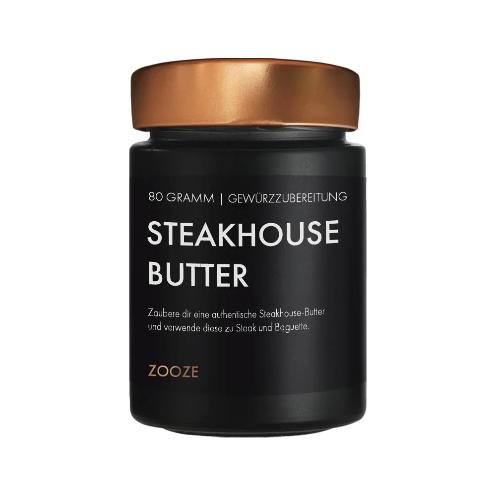 Zooze Steakhouse Butter - grillstarshop.comZooze Steakhouse ButterGewürzZoozegrillstarshop.com