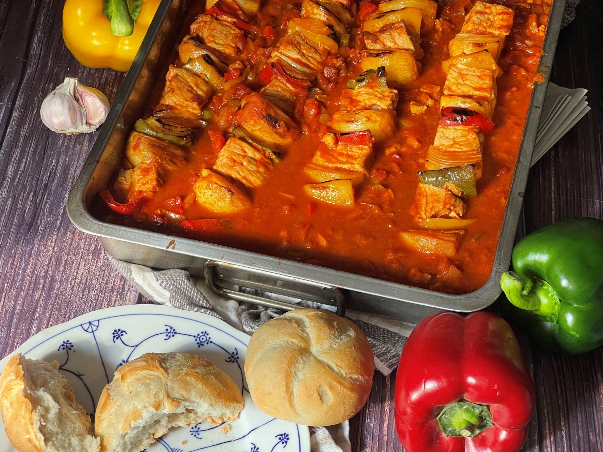 Schaschlikspieße mit selbstgemachter Sauce - grillstarshop.com