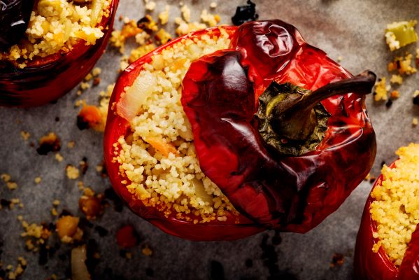 Vegetarisch gefüllte Paprika - grillstarshop.com