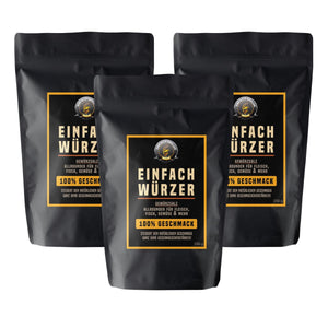 3er Set | Einfach Grillen - Einfach Würzer Gewürzsalz - grillstarshop.com3er Set | Einfach Grillen - Einfach Würzer GewürzsalzGewürzsalzBABOSSAgrillstarshop.com