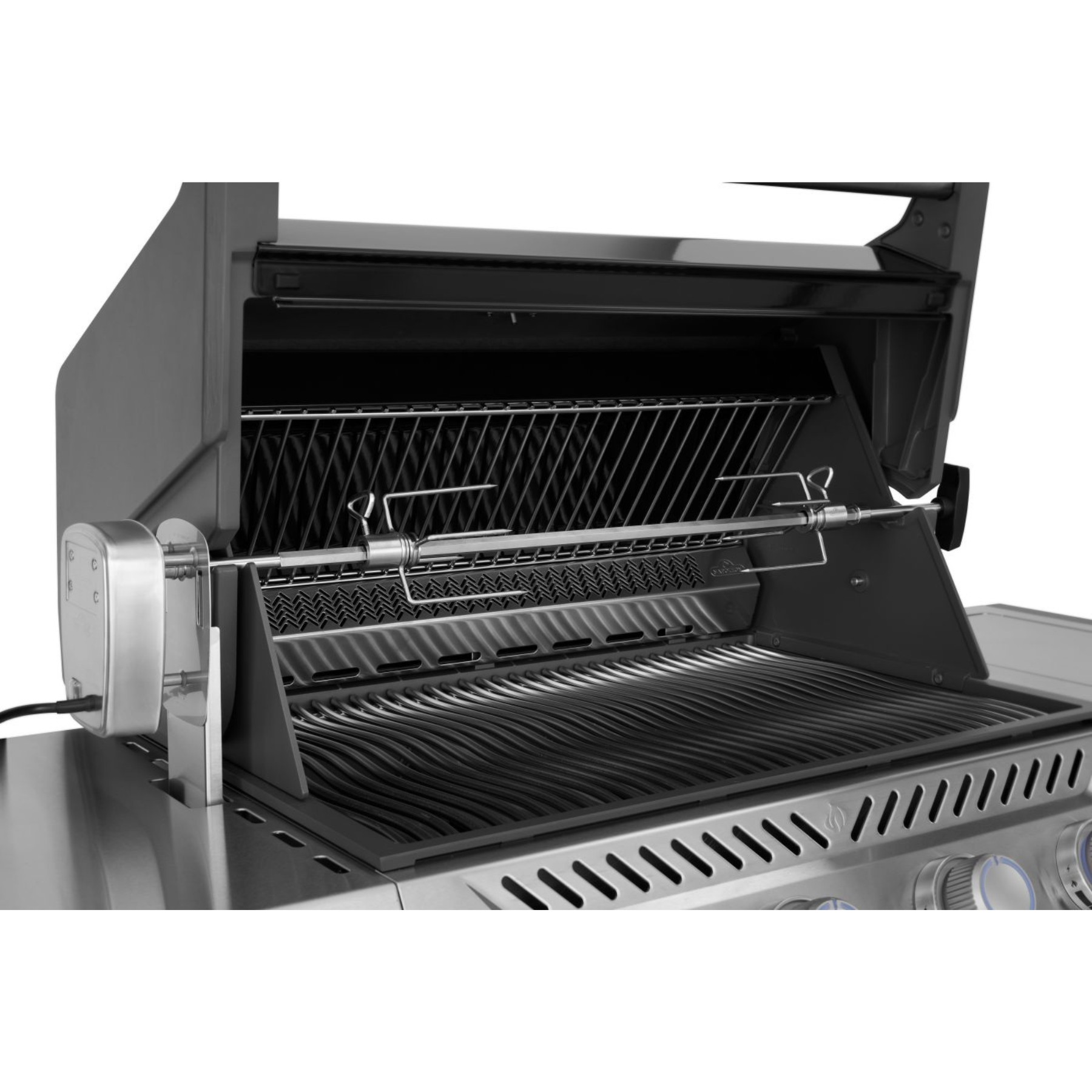 Napoleon Prestige PRO™ 500, Connected, Schwarz, inkl. Drehspieß | Neuestes Modell