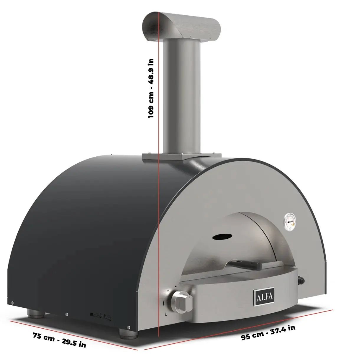 Alfa Forni Classico 2 Pizze, Gas/Hybrid, Grau - grillstarshop.comAlfa Forni Classico 2 Pizze, Gas/Hybrid, GrauAlfa Fornigrillstarshop.com
